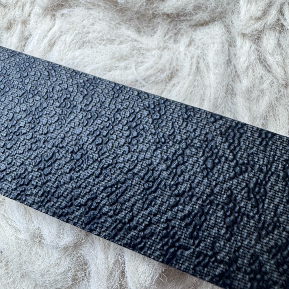 Michael Kors Embossed Black Leather Belt